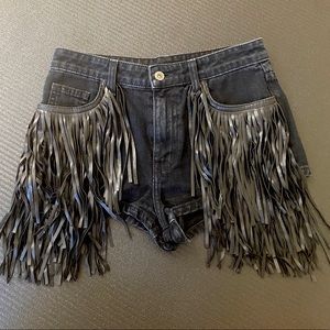 Carmar Fringe Denim Shorts